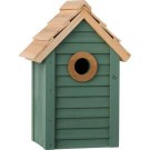 Fuglehus blå m / naturfarget tak thumbnail