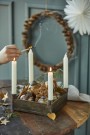 Adventsstake t / 4 kronelys med hullmønster  thumbnail