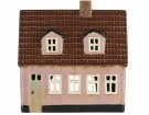 Ib Laursen lyshus, rosa hus med rødt tak thumbnail