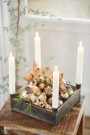 Adventsstake t / 4 kronelys med hullmønster  thumbnail