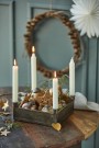 Adventsstake t / 4 kronelys med hullmønster  thumbnail