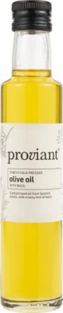 Olivenolje med basilikum aroma kaldpresset Proviant