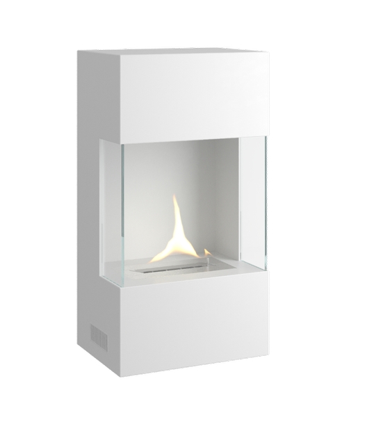 Wall 180 Steel White veggpeis fra Tenderflame