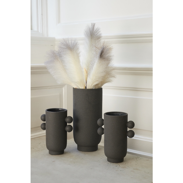 Sandy - Vase Mørk Grå Keramikk