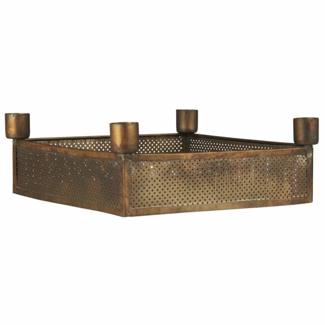 Adventsstake t / 4 kronelys med hullmønster 