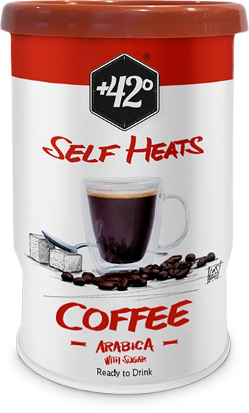 + 42 Degrees Coffee Arabia med sukker 6 pk
