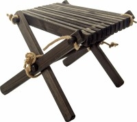EcoFurn Lilly Skammel Furu - Sort farget Skandinavisk Treverk